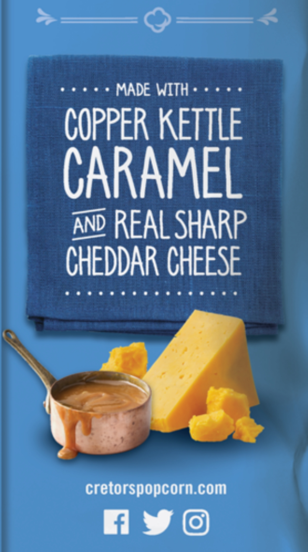 slide 4 of 5, GH Cretors Cretors Cheese & Caramel Mix, 7.5 oz, 7.5 oz