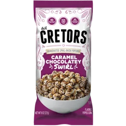 GH Cretors Swirl Caramel Chocolatey Flavored Popped Corn 8 oz