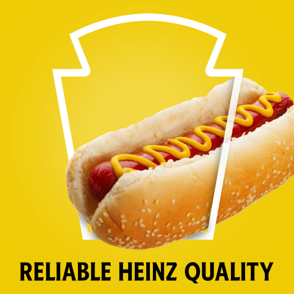 slide 23 of 29, Heinz 100% Natural Yellow Mustard, 14 oz Bottle, 14 oz