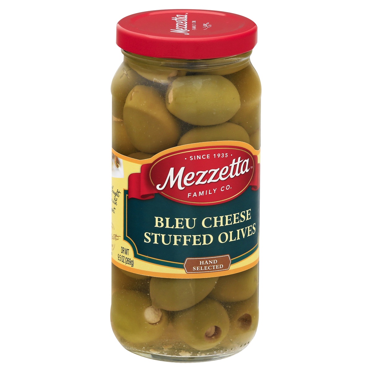 slide 2 of 11, Mezzetta Blue Cheese Stuffed Olives, 9.5 oz