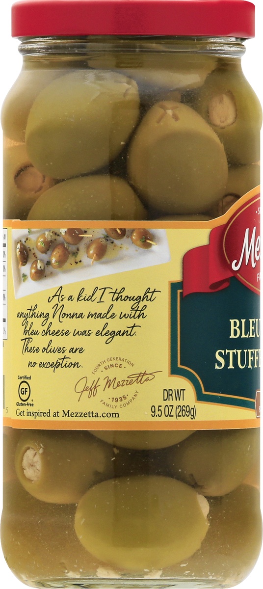 slide 7 of 11, Mezzetta Blue Cheese Stuffed Olives, 9.5 oz