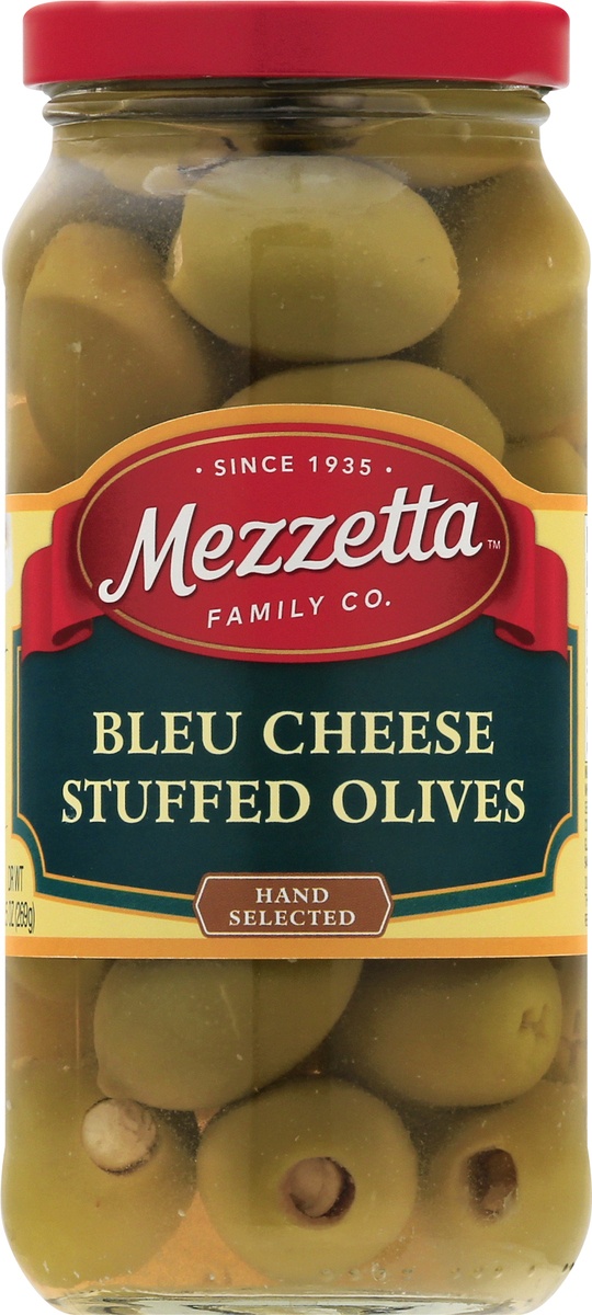 slide 9 of 11, Mezzetta Blue Cheese Stuffed Olives, 9.5 oz