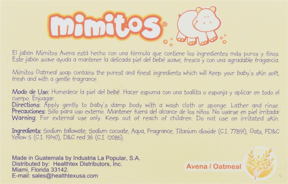 slide 12 of 12, Mimitos Oatmeal Gentle Soap for Babies 3.53 oz, 3.53 oz