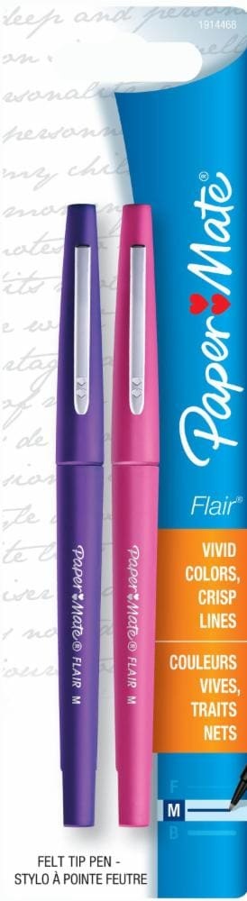 slide 1 of 1, Paper Mate Medium Fashion Pen, 2 ct