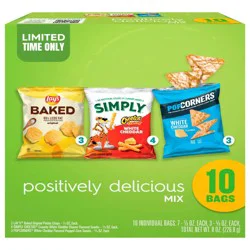 Frito-Lay Snacks Positively Delicious Mix Variety Packs 8 Oz, 10 Count