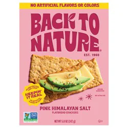 Back to Nature Pink Himalayan Salt Flatbread Crackers