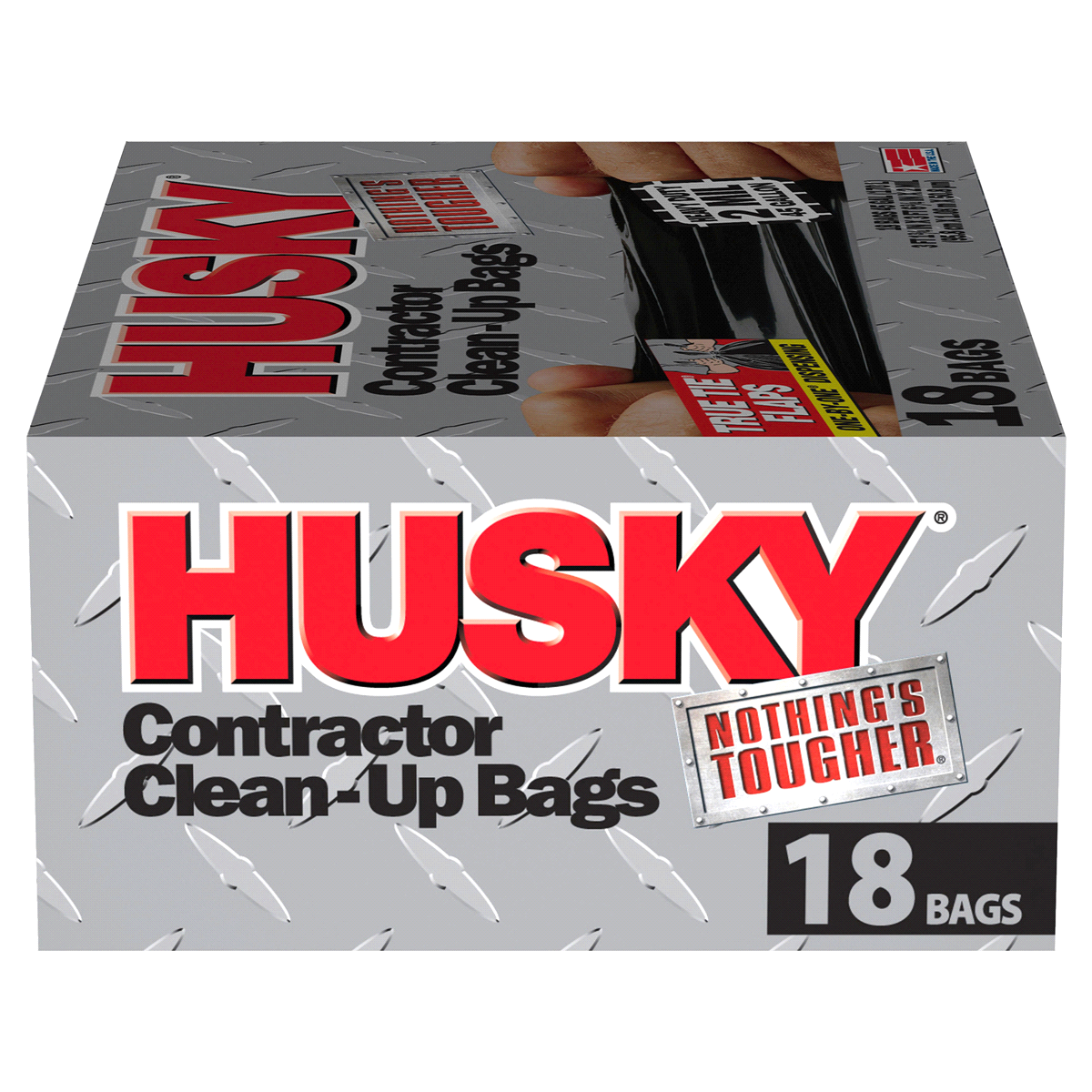 slide 5 of 6, Husky Contractor Clean Up Bags, 18 ct