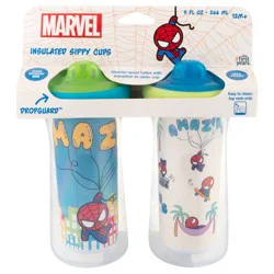Marvel Insulated 12M+ Sippy Cups - 2 Each