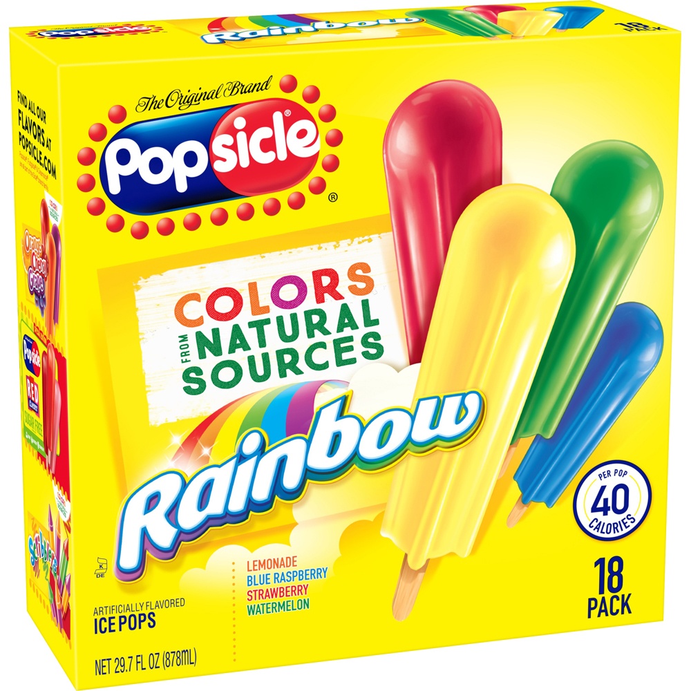 The Original Brand Popsicle Rainbow Ice Pops 20 ct | Shipt