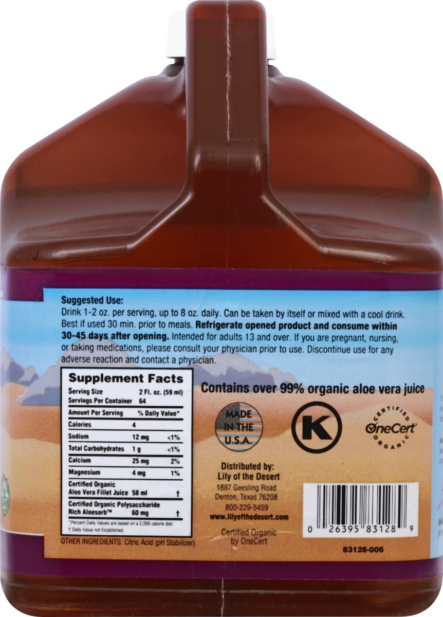 slide 7 of 13, Lily of the Desert Inner Fillet Aloe Vera Juice 128 oz, 128 oz