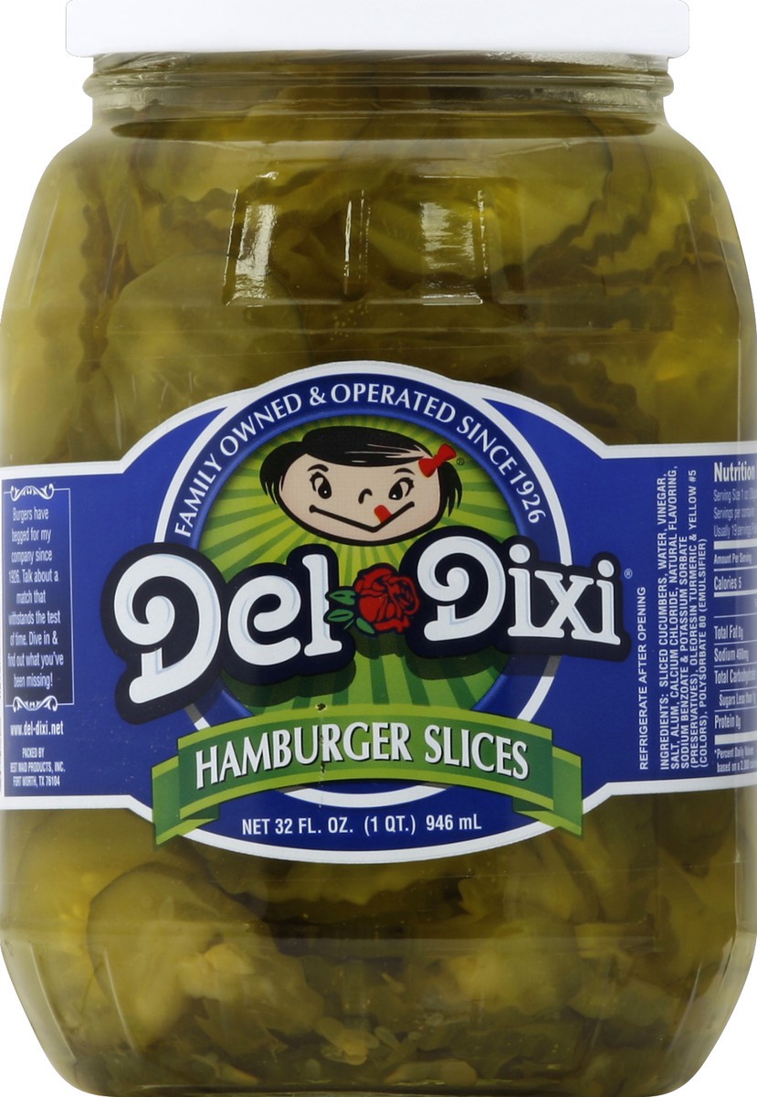 slide 2 of 2, Del-Dixi Hamburger Slices 32 oz, 32 oz