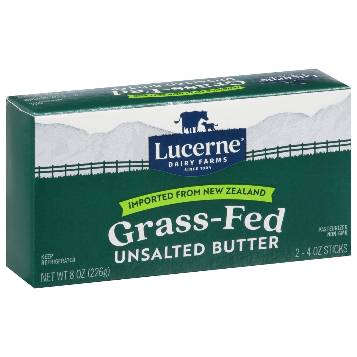 slide 4 of 4, Lucerne Grassfed Unsalted Butter - 8 Oz, 8 oz