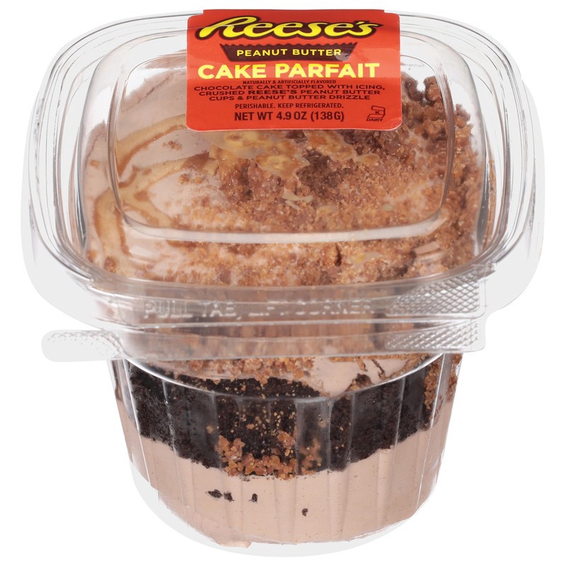 slide 1 of 5, Reese's Cake Parfait, Peanut Butter, 4.9 oz