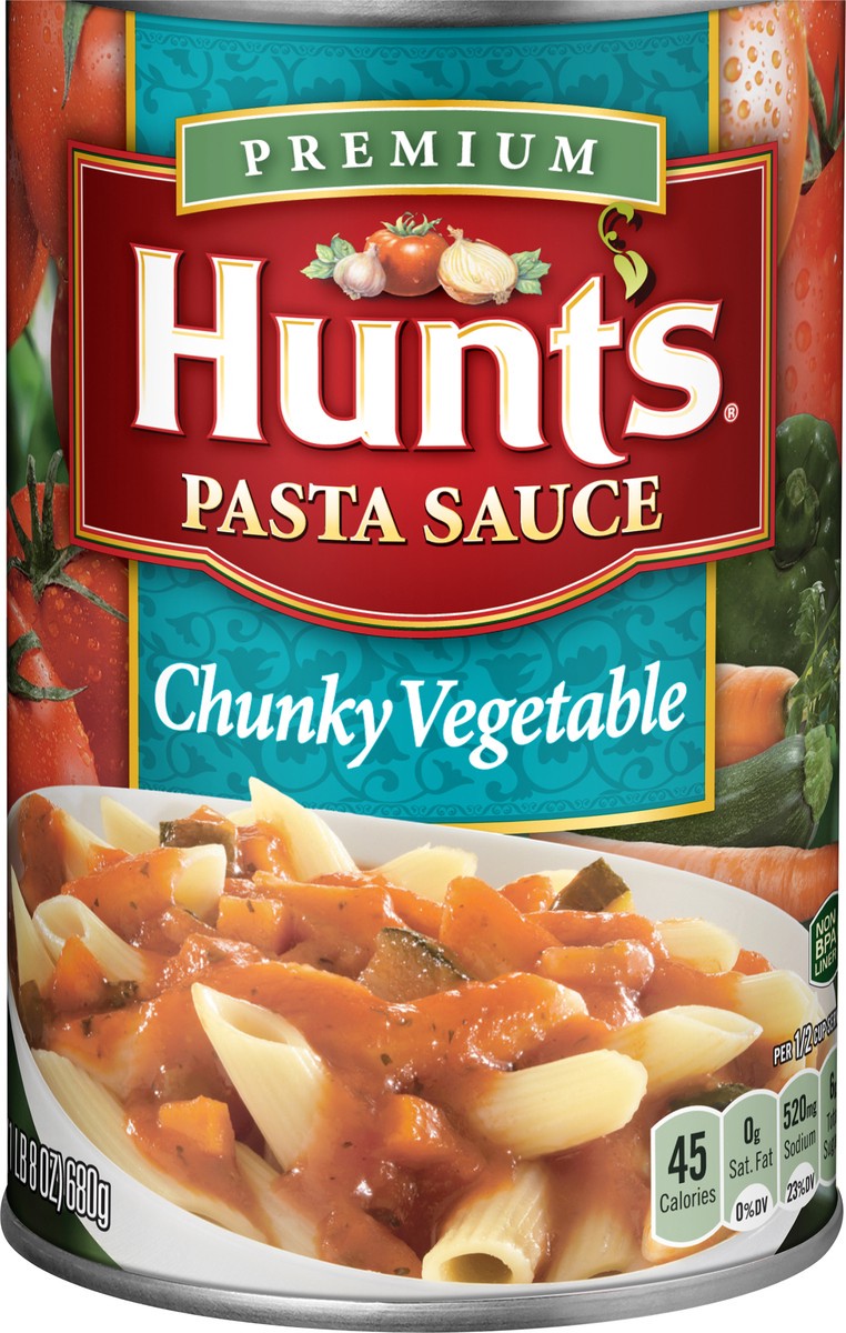 slide 2 of 2, Hunt's Premium Chunky Vegetables Pasta Sauce 24 oz, 24 oz