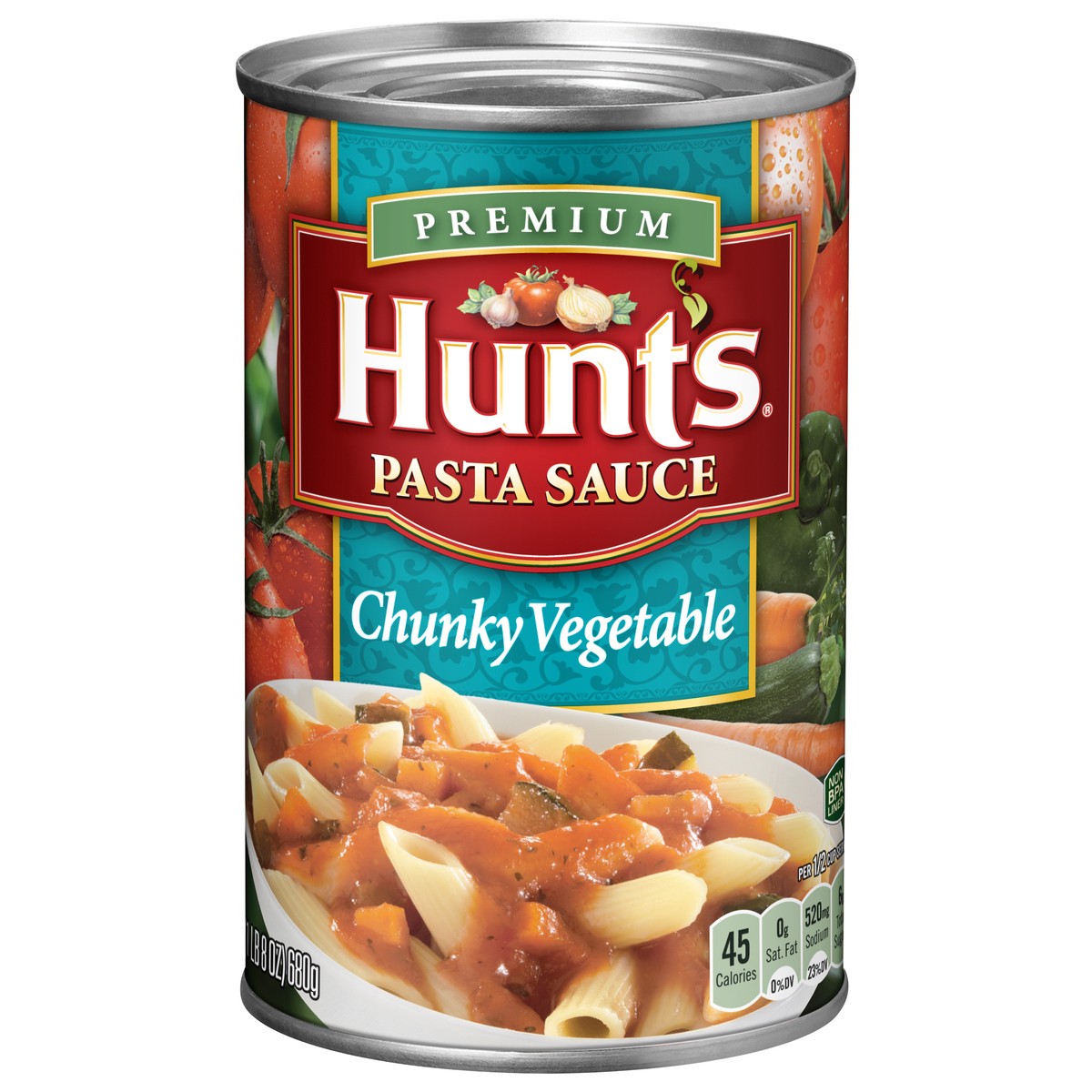 slide 5 of 5, Hunt's Pasta Sauce Chunky Vegetable, 24 oz