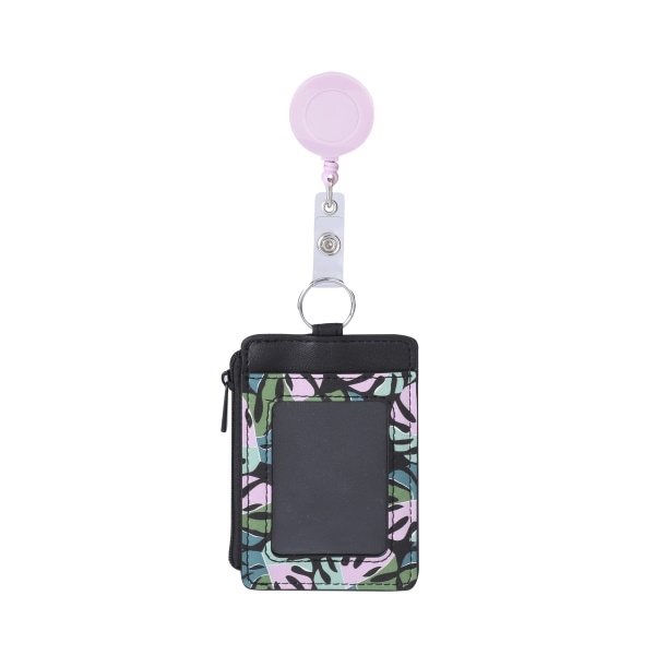 slide 1 of 2, Office Depot Brand Fashion Badge Holder With Clip Reel, 3-1/2'' X 2-1/2'', Palms, 1 ct