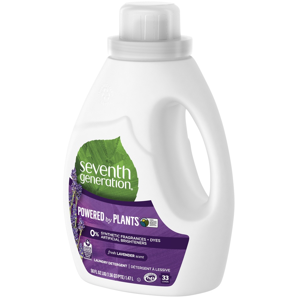 slide 3 of 7, Seventh Generation Lavender Natural Laundry Detergent, 50 fl oz