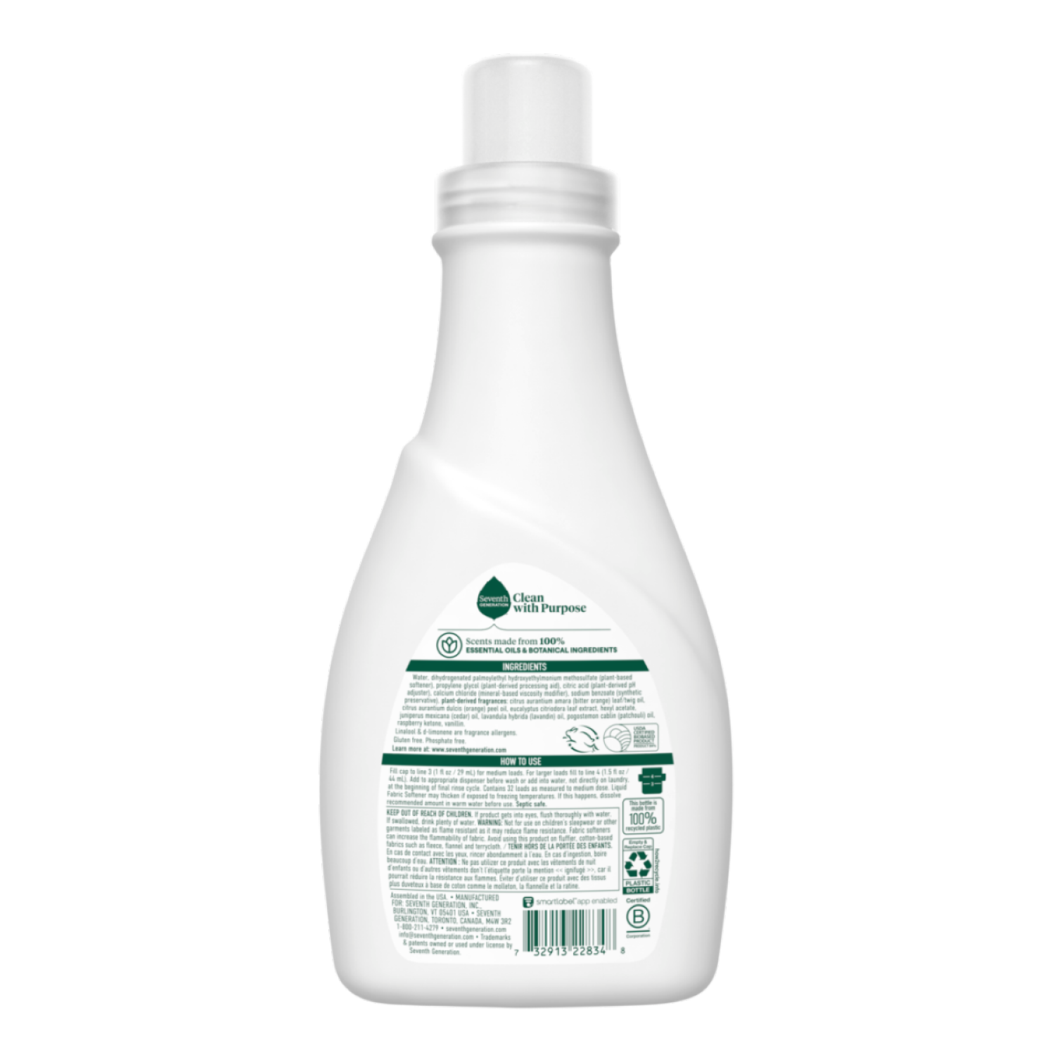 slide 2 of 4, Seventh Generation Fresh Lavender Scent Fabric Softener 32 oz, 32 oz