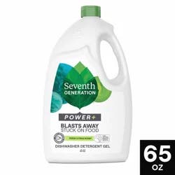 Seventh Generation Power+ Dishwasher Detergent Gel Fresh Citrus scent 65 oz