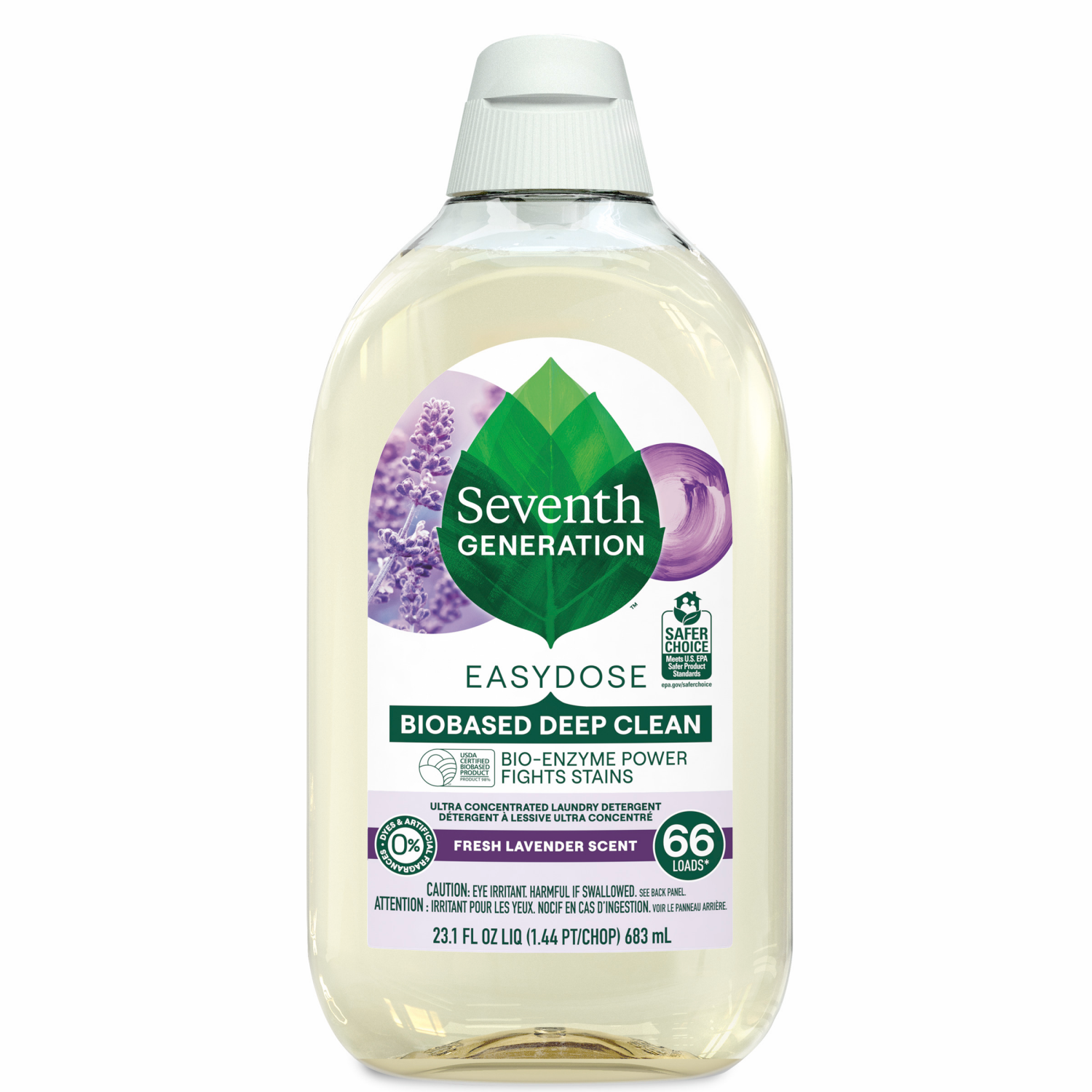 slide 6 of 8, Seventh Generation Laundry Detergent Fresh Lavender, 23.1 fl oz