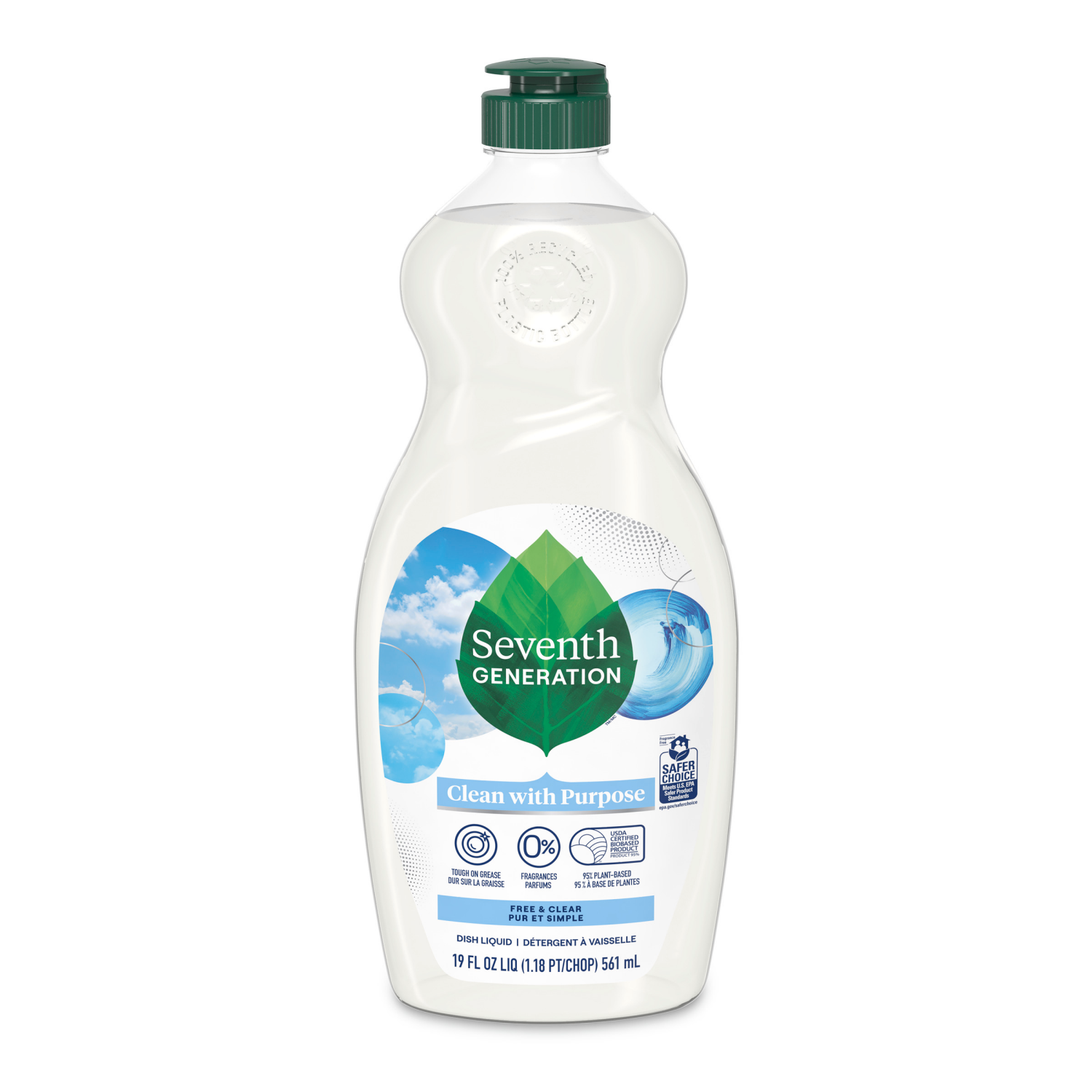 slide 7 of 8, Seventh Generation Dishwash Free And Clear, 19 oz