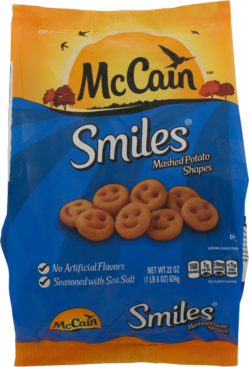 slide 9 of 9, McCain Smiles Mashed Potato Shapes 22 oz, 22 oz