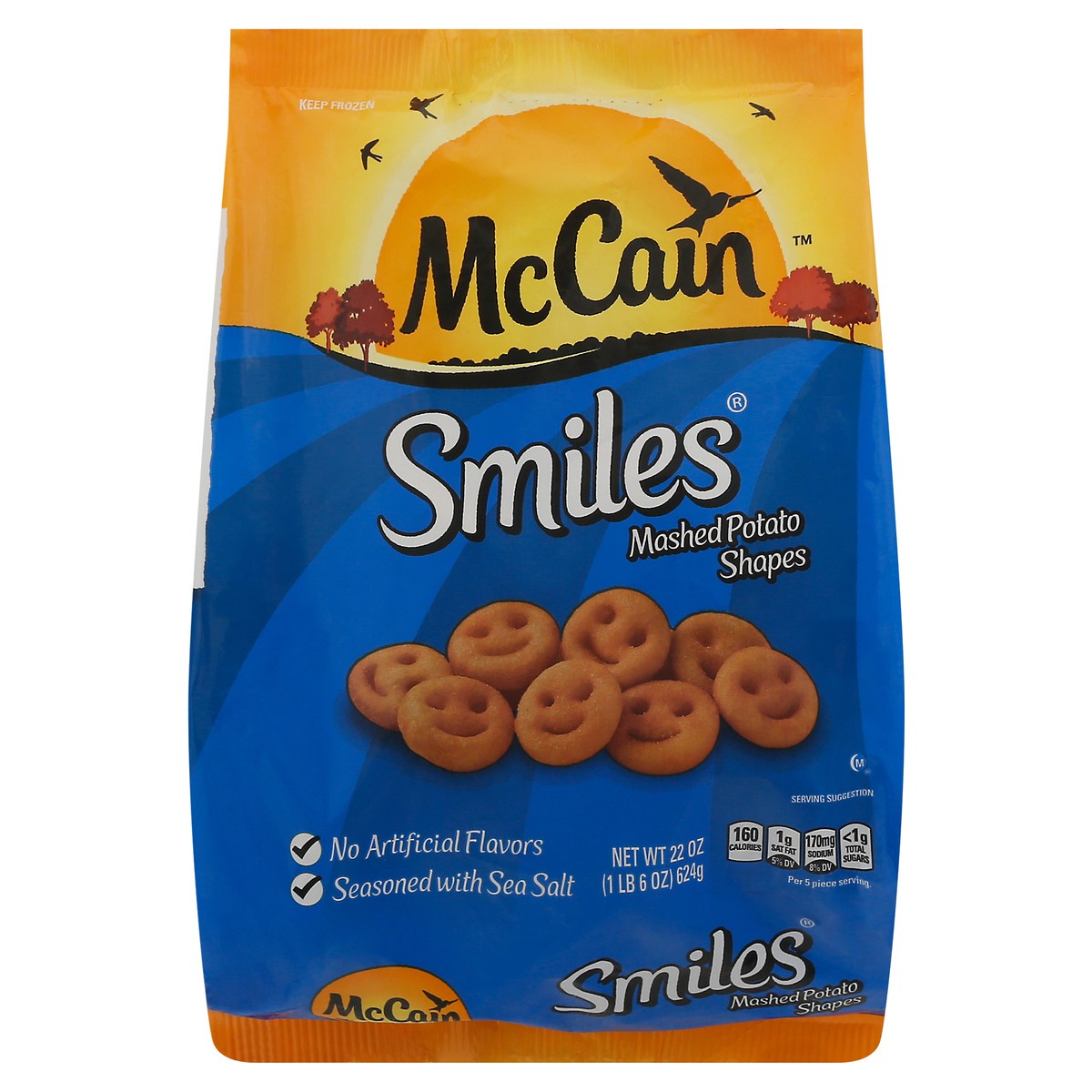 slide 1 of 9, McCain Smiles Mashed Potato Shapes 22 oz, 22 oz