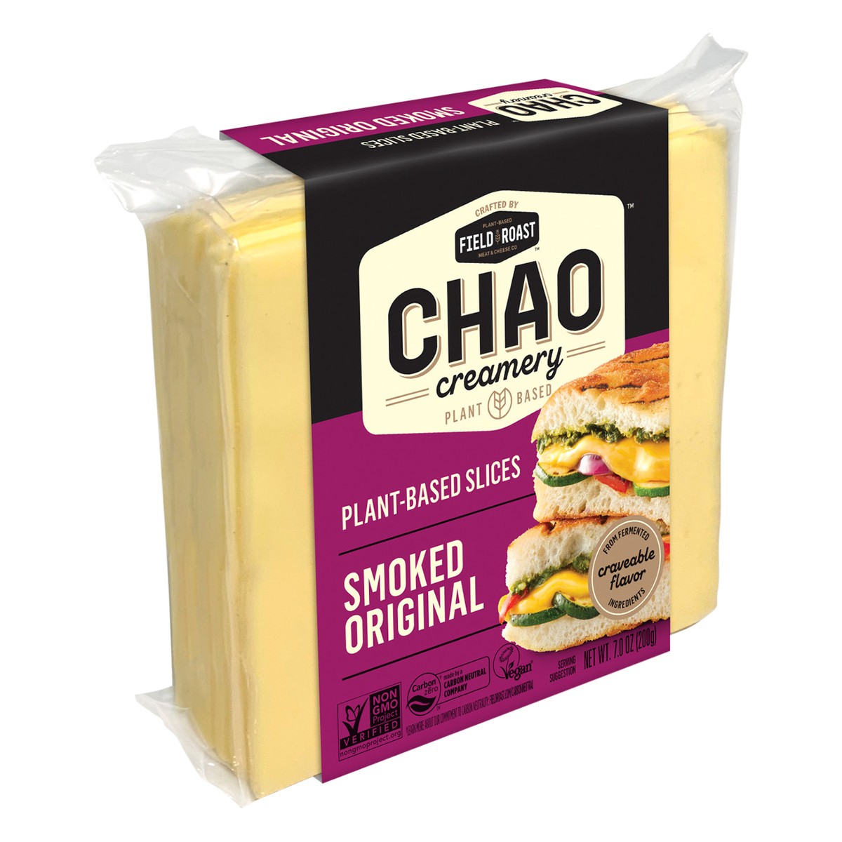 slide 2 of 7, Field Roast Slices, Plant - Based, Smoked Original, 7 oz