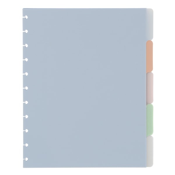 slide 1 of 1, TUL Limited Edition Custom Note-Taking System Discbound Tab Dividers, Letter Size (8-1/2'' X 11''), Assorted Light Colors, Pack Of 5 Dividers, 5 ct