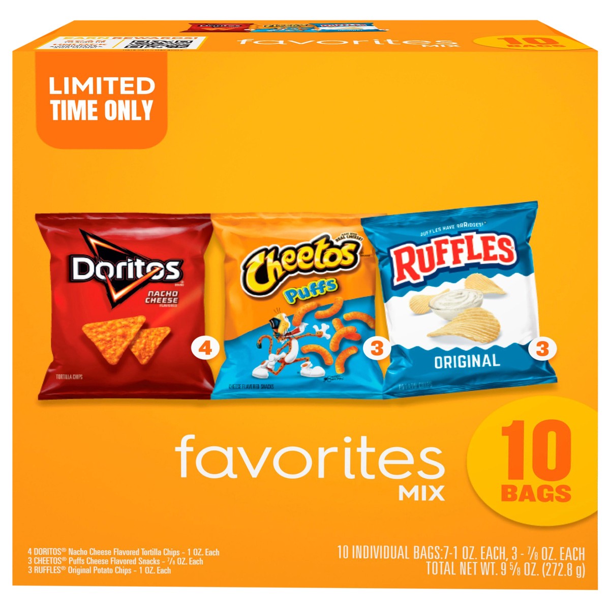 slide 1 of 9, Frito-Lay Frito Lay Snacks Favorites Mix Variety Packs 9 5/8 Oz, 10 Count, 10 ct; 10 oz
