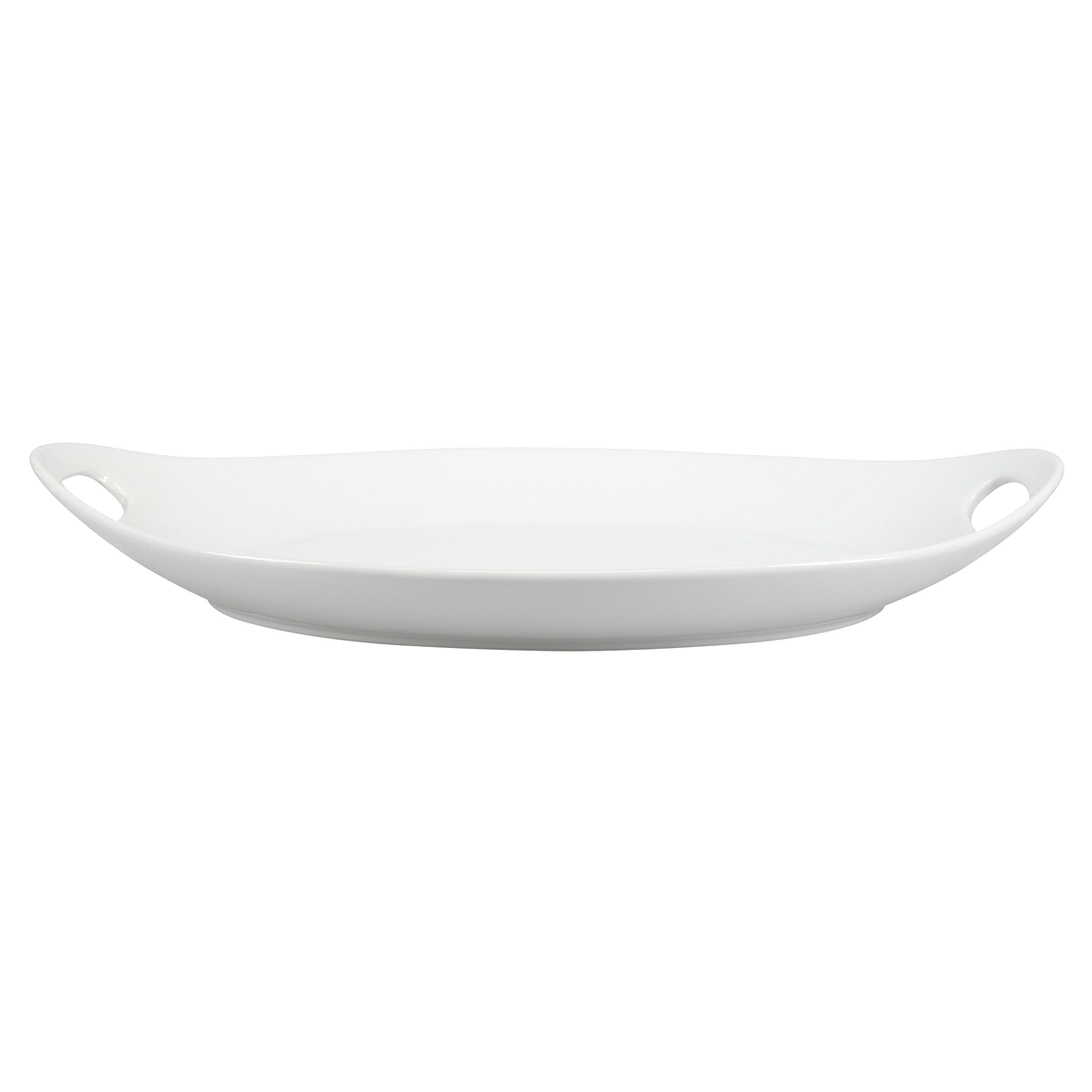 slide 1 of 1, BIA Cordon Bleu Oval Platter with Handles, White, 17.25 in
