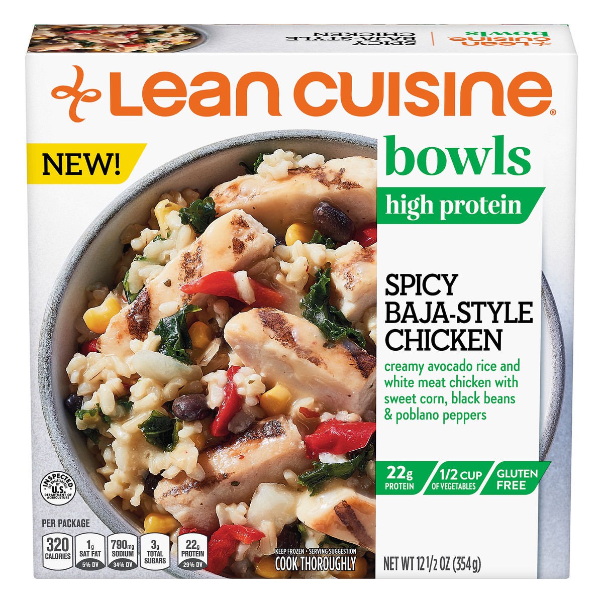 slide 1 of 10, Life Cuisine High Protein Spicy Baja-Style Chicken Bowls 12.5 oz, 12.5 oz