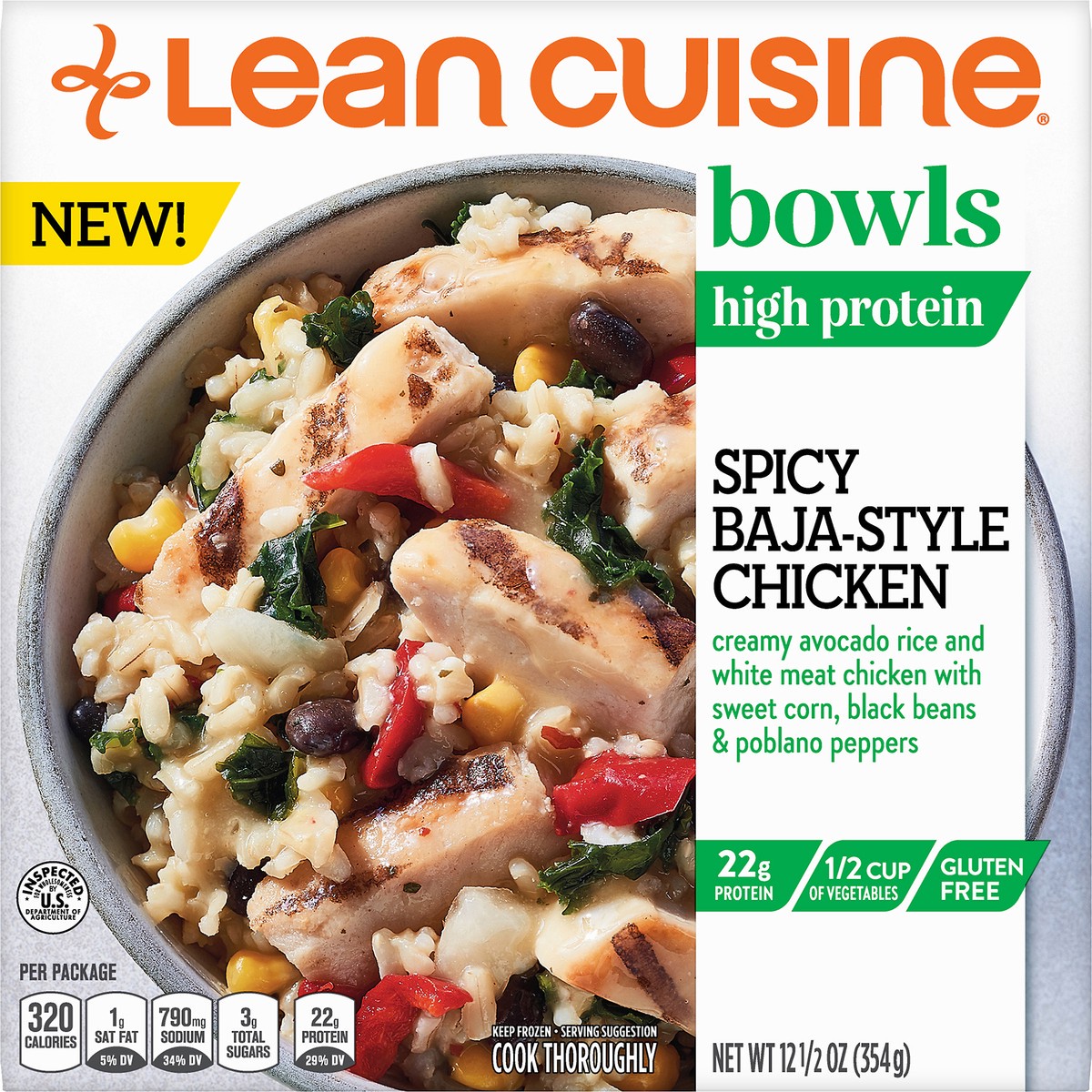 slide 10 of 10, Life Cuisine High Protein Spicy Baja-Style Chicken Bowls 12.5 oz, 12.5 oz