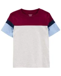 Carter's Baby Colorblock Graphic Tee Grey 3M