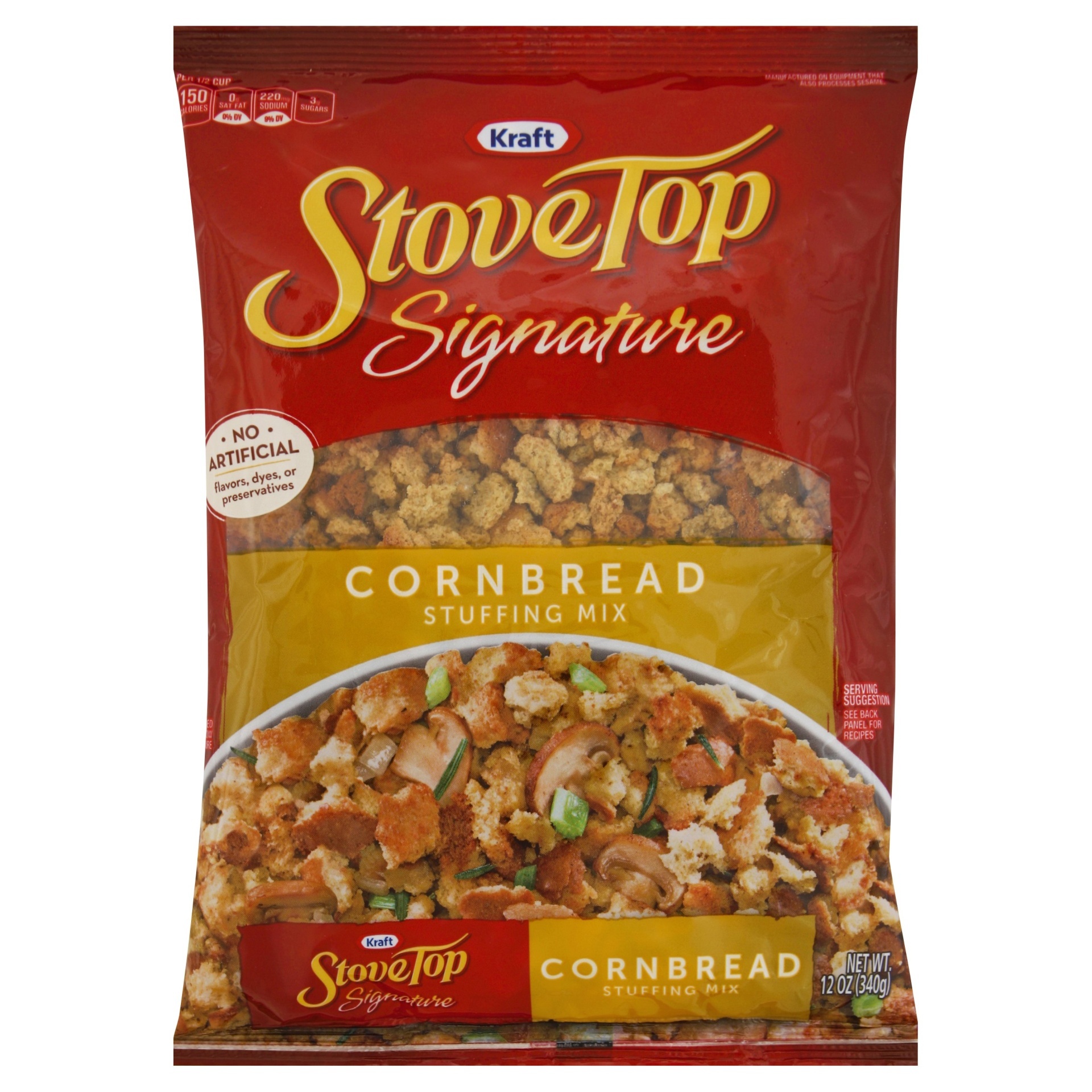 slide 1 of 1, Stove Top Signature Cornbread Stuffing Mix, 12 oz