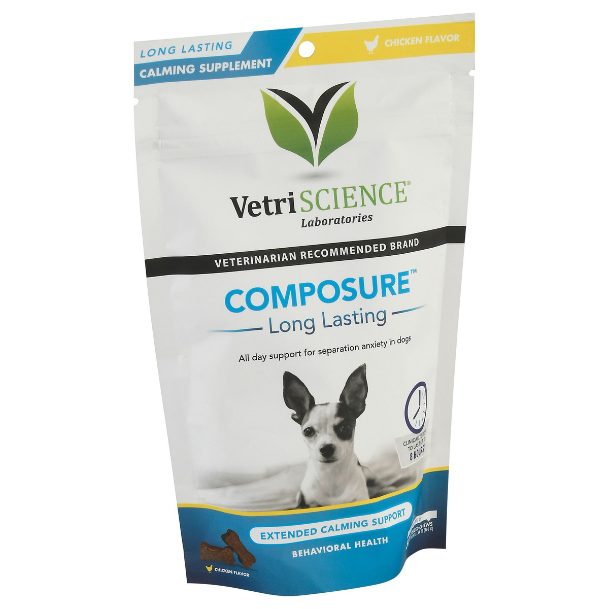 slide 2 of 9, VetriScience Composure Chicken Flavor Bite-Sized Chew Calming Supplement 5.64 oz, 5.64 oz