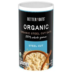 Better Oats Organic Steel Cut Oats, 30 OZ Tub