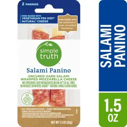 Simple Truth Hard Salami Wrapped Mozzarella Panino