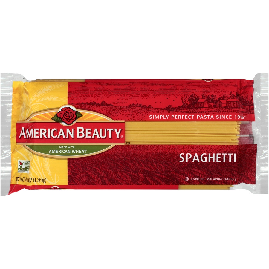 slide 1 of 6, American Beauty Spaghetti, 48 oz