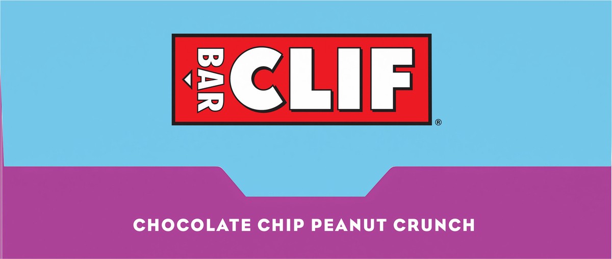slide 5 of 11, CLIF BAR - Chocolate Chip Peanut Crunch - Made with Organic Oats - 11g Protein - Non-GMO - Plant Based - Energy Bars - 2.4 oz. (6 Pack), 14.4 oz