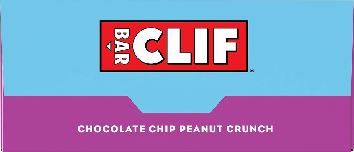 slide 6 of 10, CLIF Chocolate Chip Peanut Crunch Nutrition Bars, 6 ct