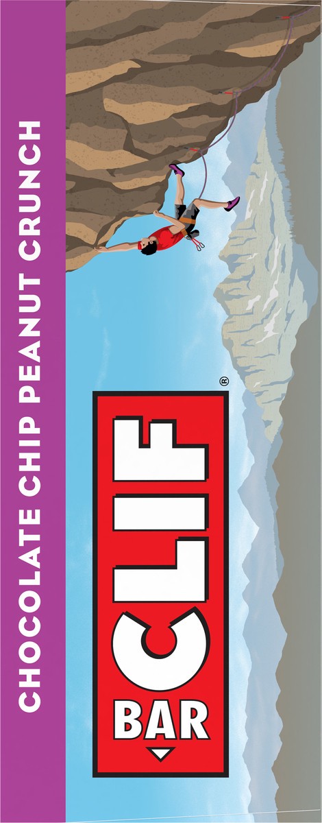 slide 8 of 11, CLIF BAR - Chocolate Chip Peanut Crunch - Made with Organic Oats - 11g Protein - Non-GMO - Plant Based - Energy Bars - 2.4 oz. (6 Pack), 14.4 oz