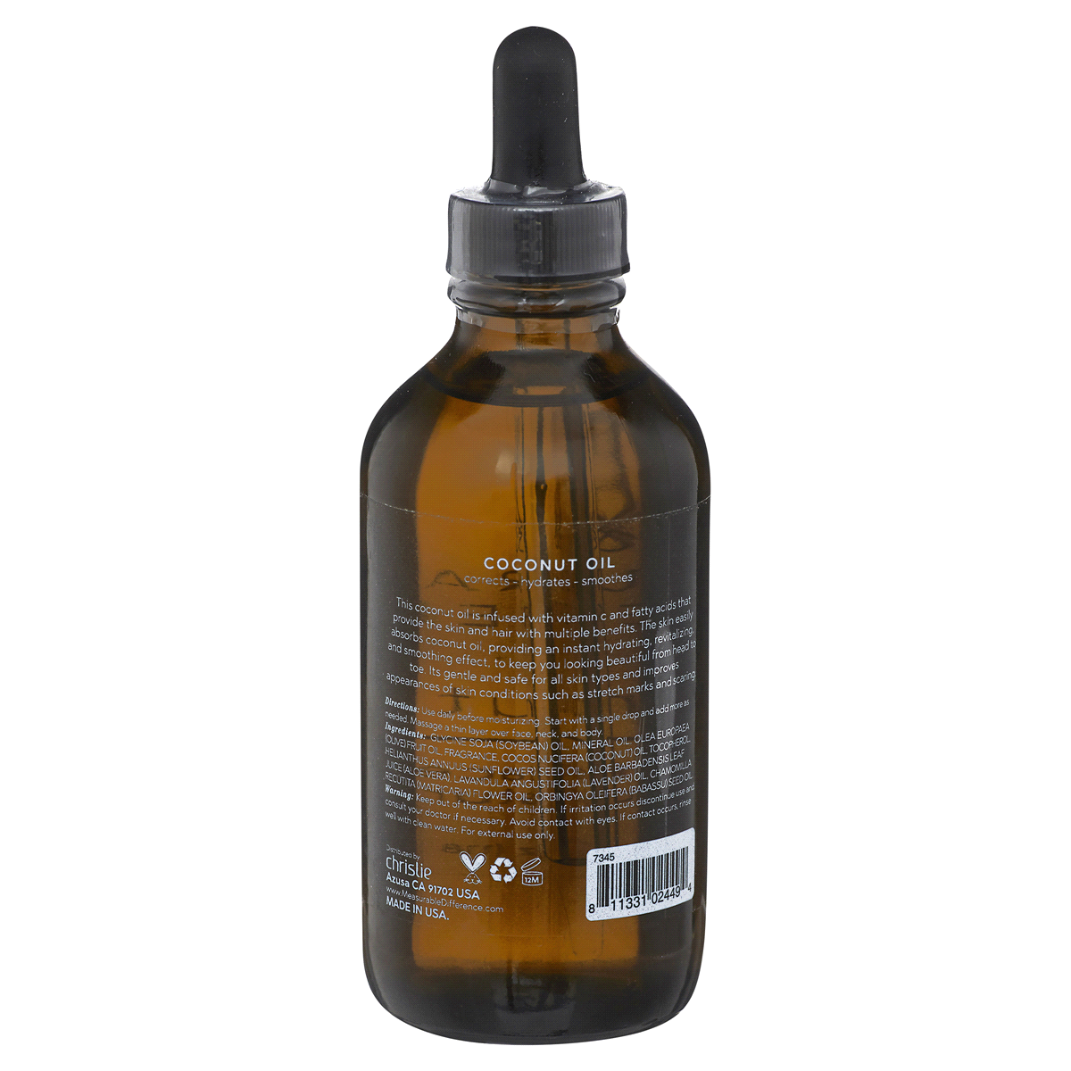 slide 2 of 5, Measurable Difference Coconut Oil Face & Body Moisturizer, 4 fl oz
