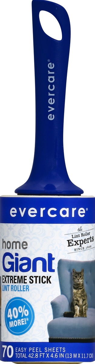 slide 2 of 2, Evercare Home Giant Extreme Stick Lint Roller - 70 Sheets, 1 ct