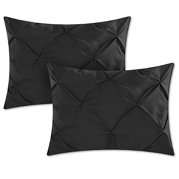 slide 3 of 5, Chic Home Salvatore Queen Duvet Cover Set - Black, 1 ct