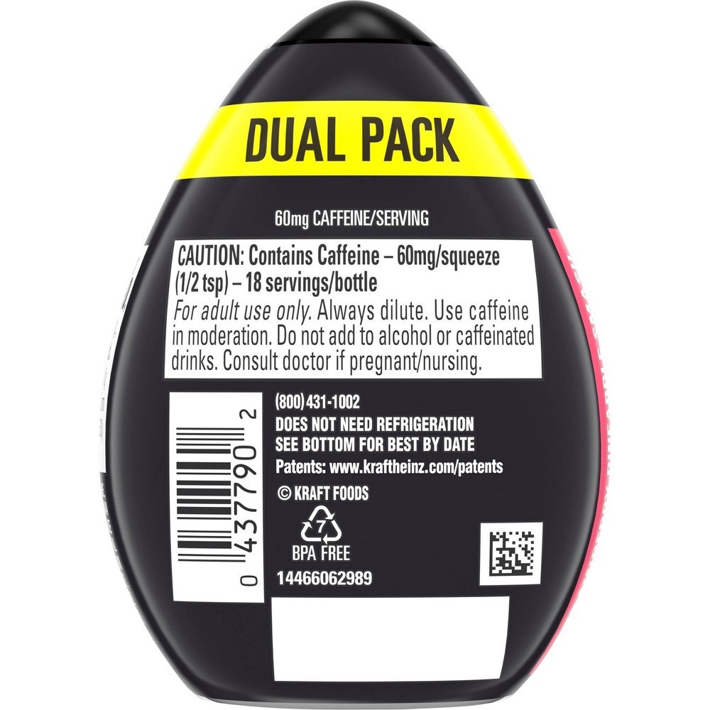 slide 4 of 9, MiO Energy Strawberry Pineapple Smash Naturally Flavored Liquid Water Enhancer with Caffeine & B Vitamins Dual Pack, 2 ct Pack, 1.62 fl oz Bottles, 2 ct