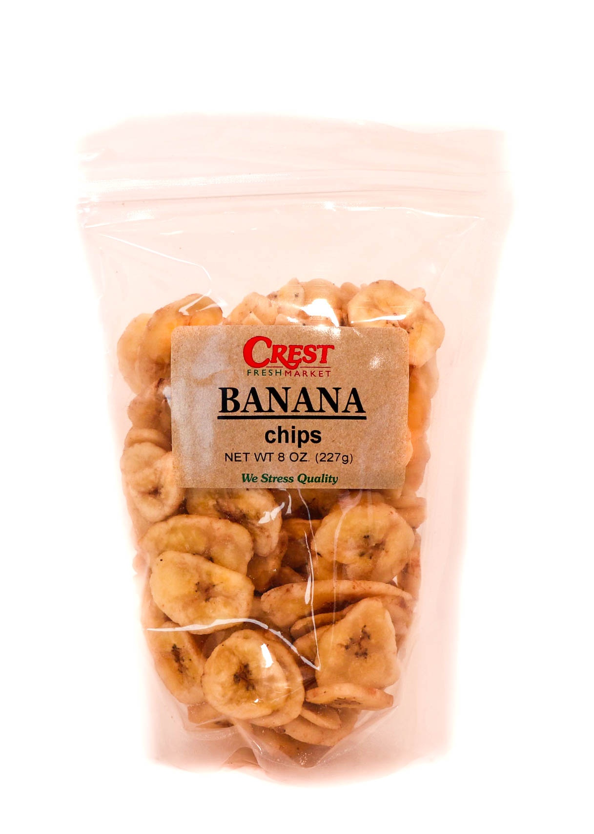 slide 1 of 1, Crest Snack Mix Banana Chips Bag, 8 oz