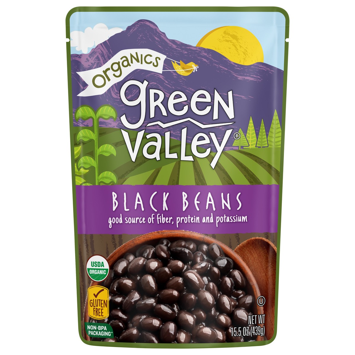 slide 1 of 6, Green Valley Organics Black Beans, 