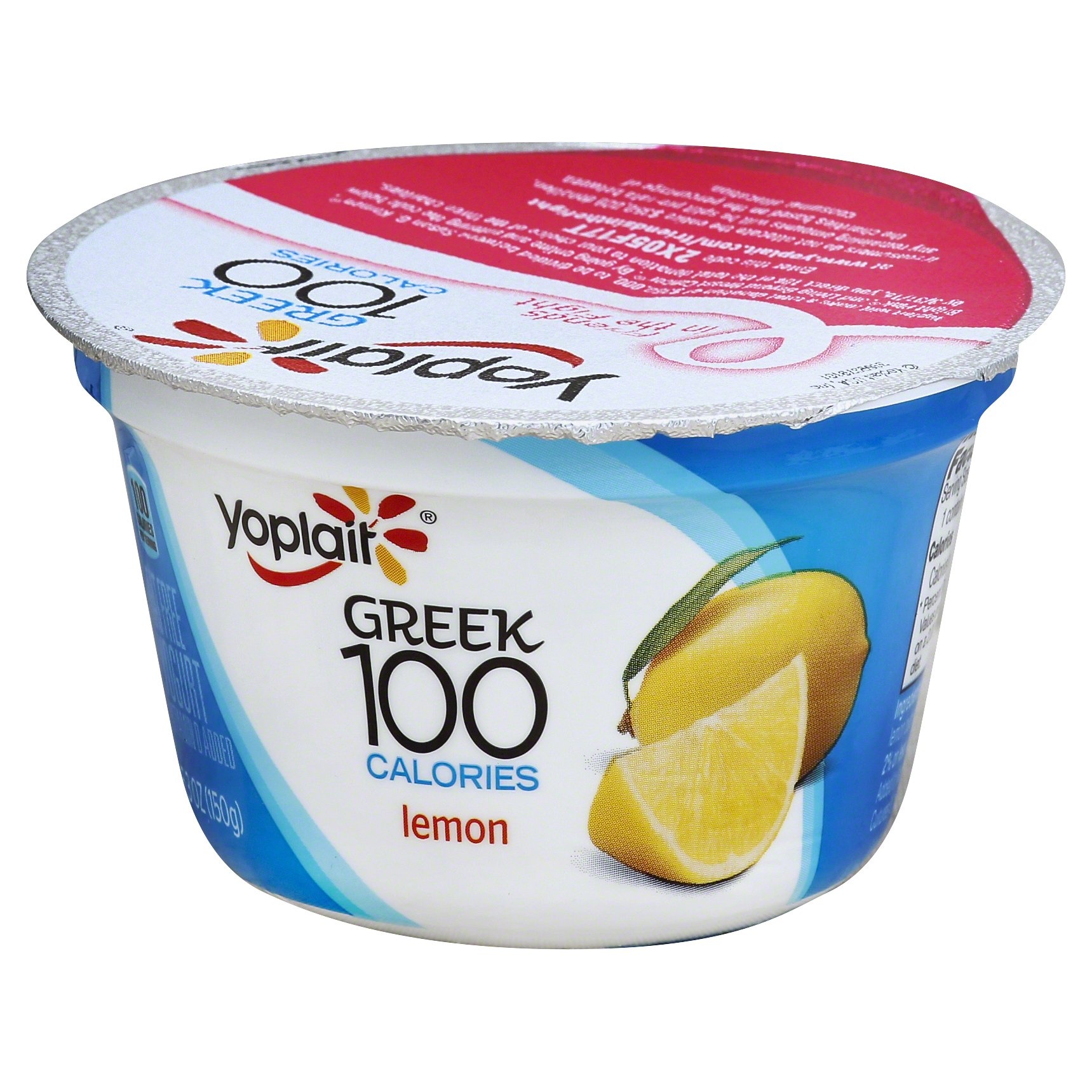 slide 1 of 1, Yoplait Greek 100 Lemon Greek Yogurt, 5.3 oz