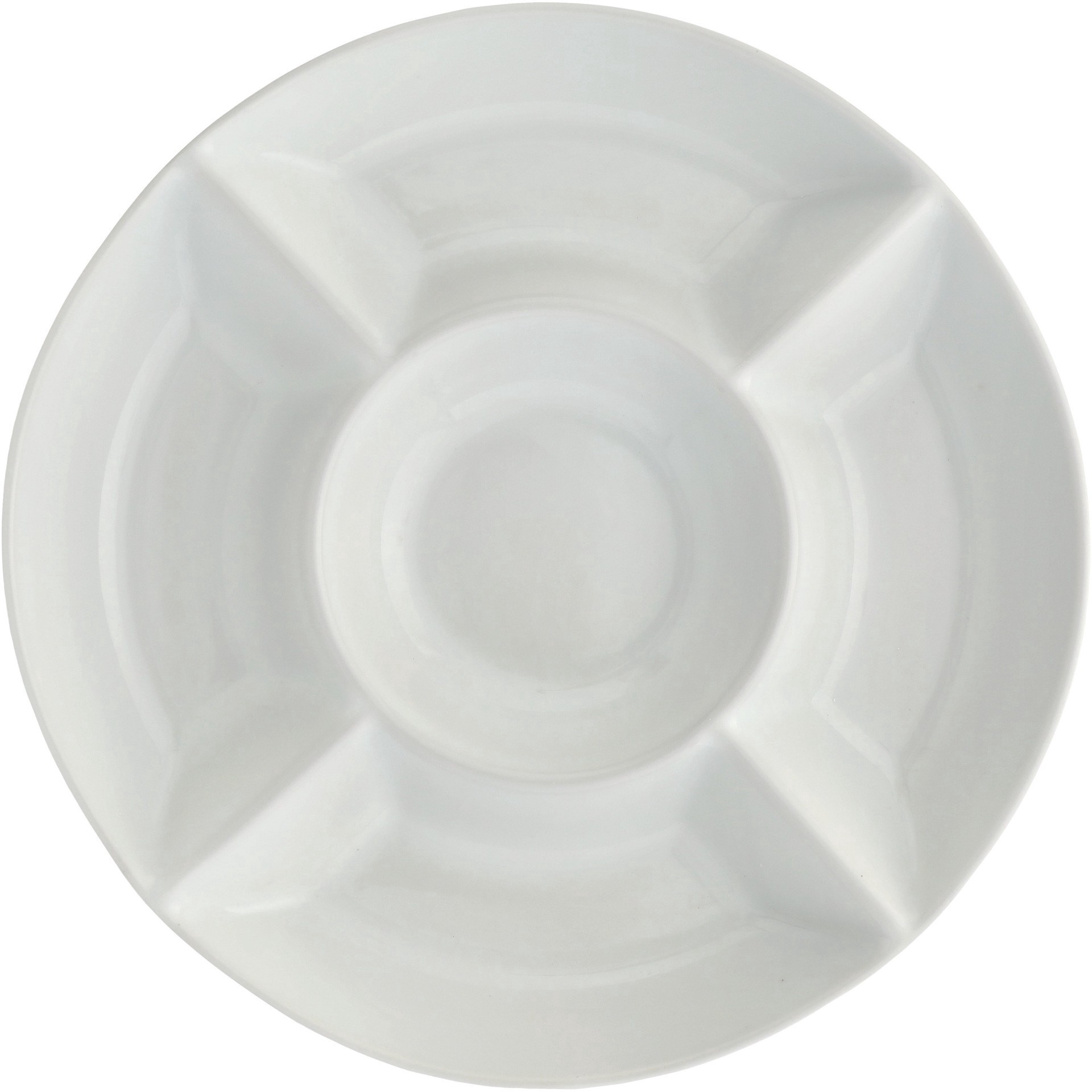 slide 1 of 1, our goods Porcelain 5-Section Divided Tray, 15ftft